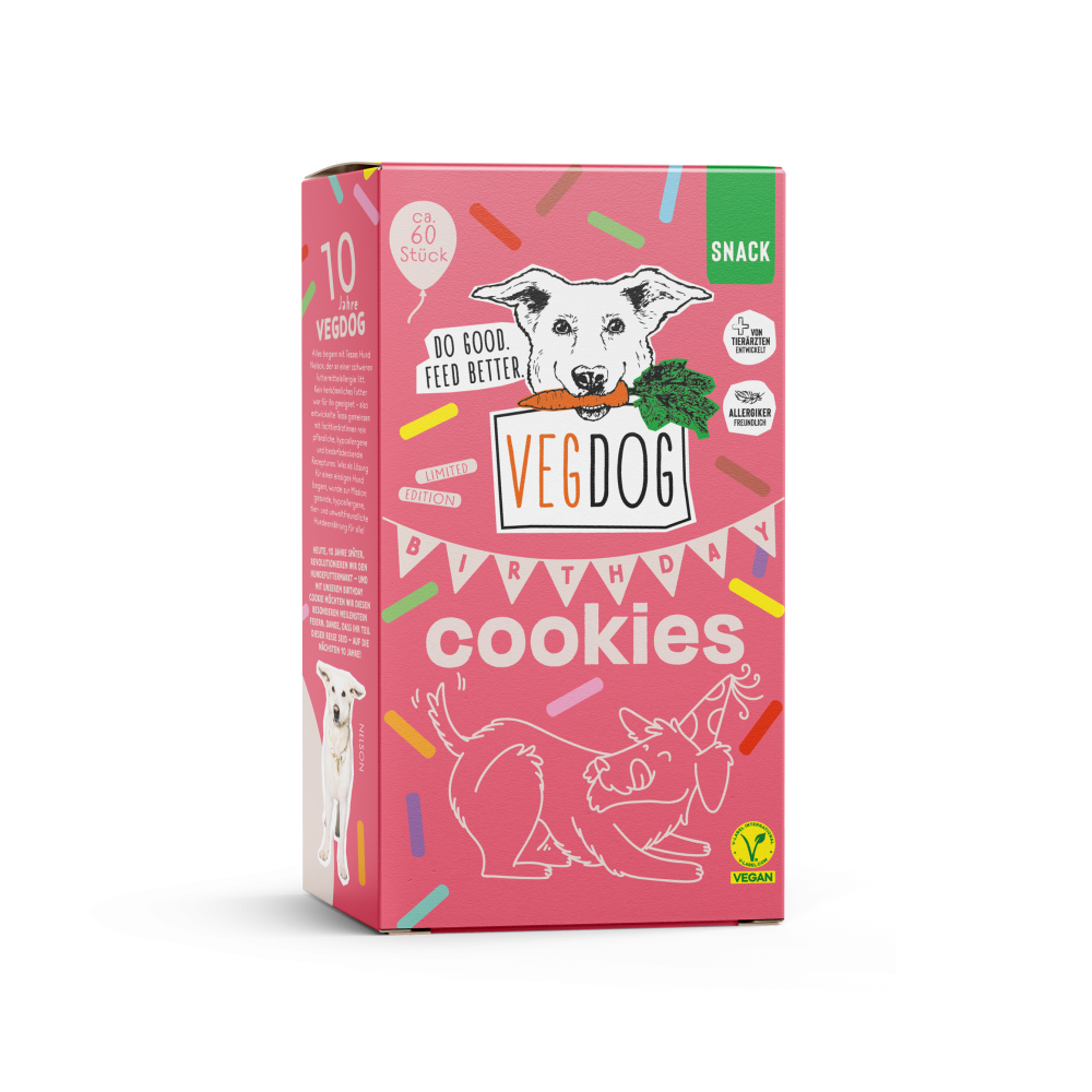 Birthday Cookies Vegdog - La friandise festive pour célébrer votre compagnon
