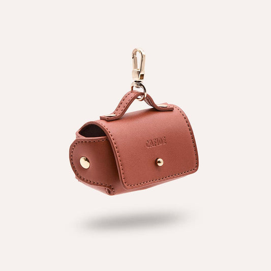 Porte-sac en cuir végétalien marron, Jala